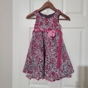 Iris & ivy pink and grey dress